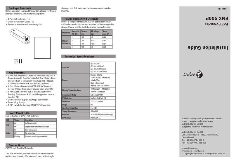 Eneo ENX-900P installation guide