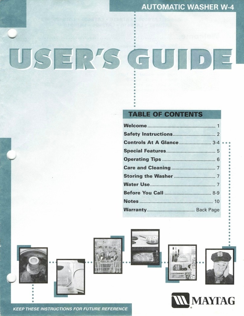 Maytag LAT9406 user guide