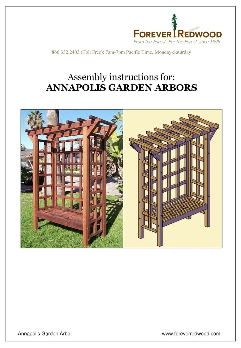 Forever Redwood ANNAPOLIS Assembly instructions