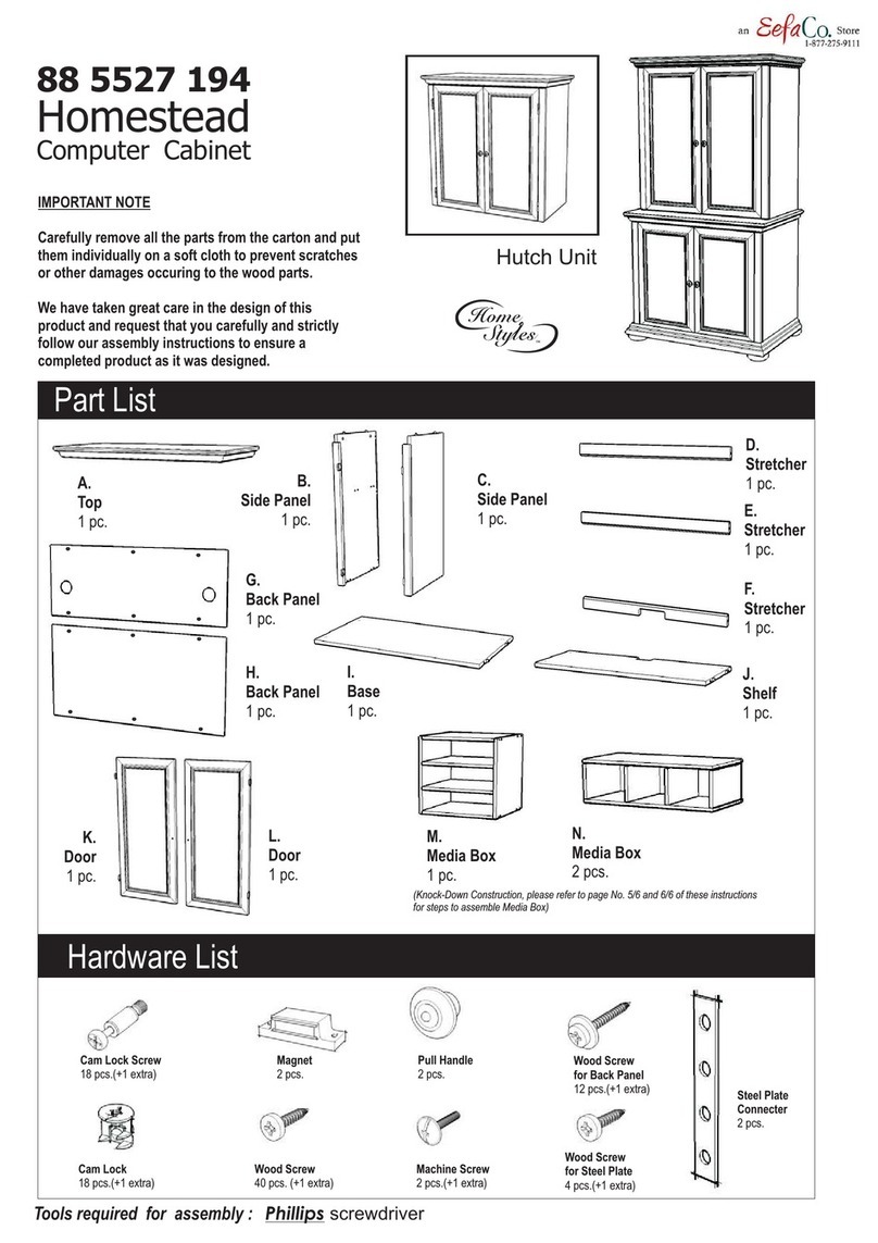 EefaCo.Store Home Styles Homestead 88 5527 194 manual
