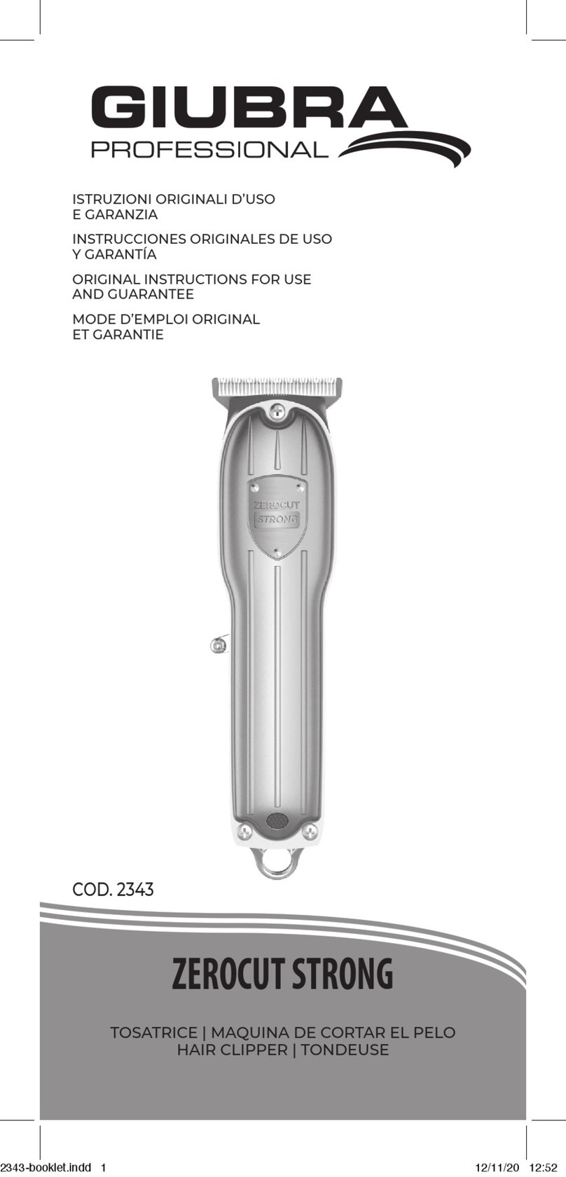 Giubra Professional 2343 Service manual