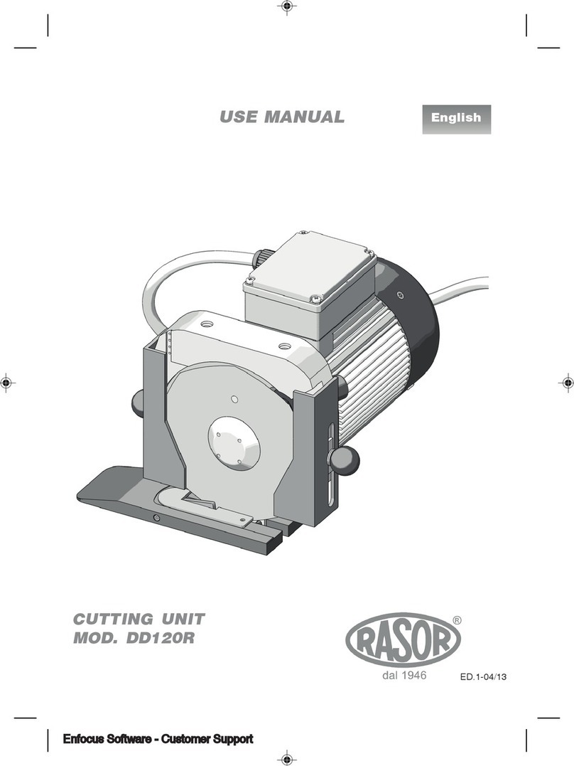 RASOR DD120R User manual