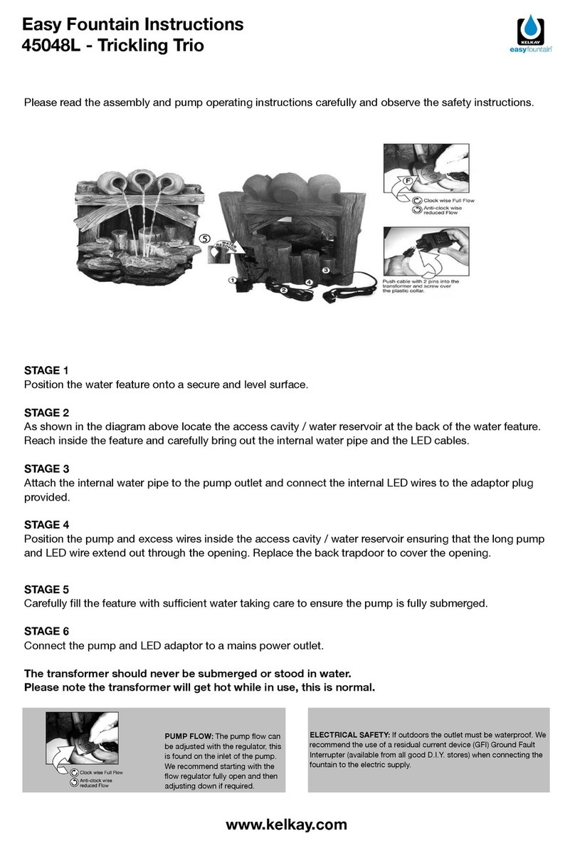 Kelkay Easy Fountain Trickling Trio User manual