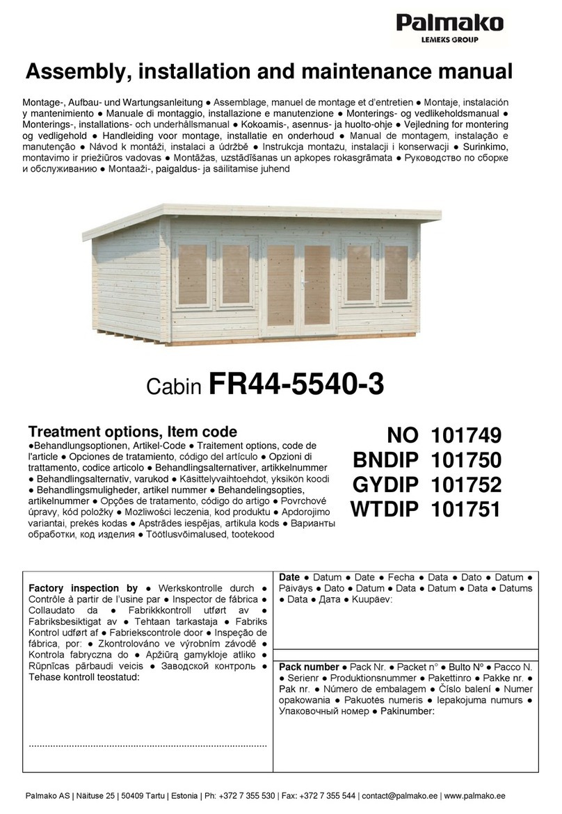 Lemeks PALMAKO FR44-5540-3 Installer manual