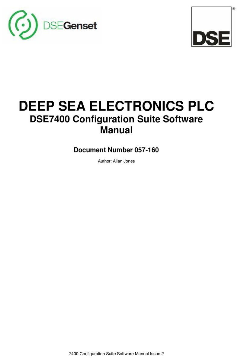DEEP SEA ELECTRONICS DSE7400 Software manual DEEP SEA ELECTRONICS DSE7400 Software manual
