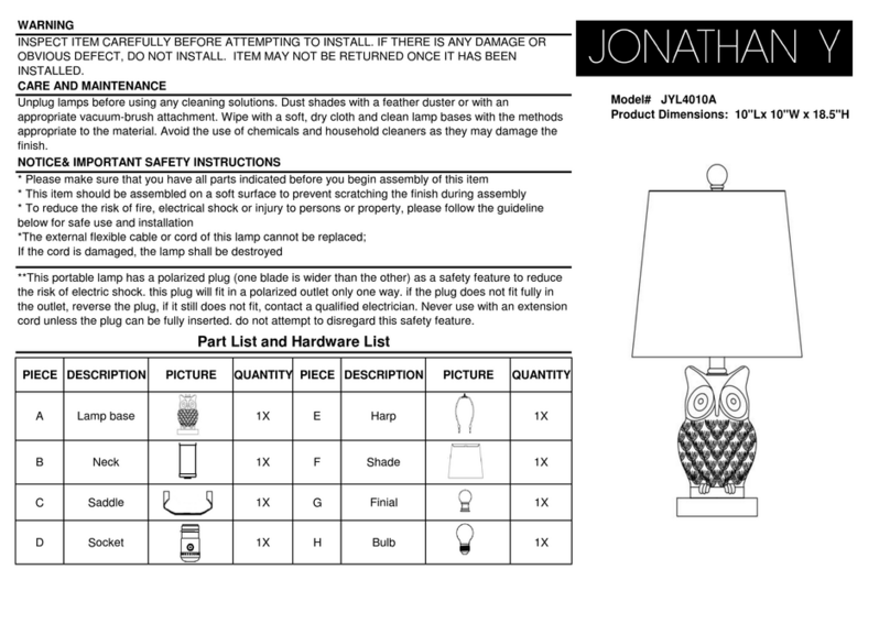 JONATHAN Y JYL4010A User manual