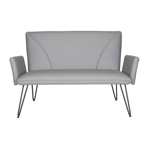 Safavieh Furniture Johannes Settee FOX1701B Assembly instructions