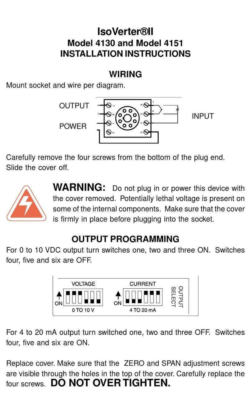 Love Controls IsoVerter II 4130 User manual