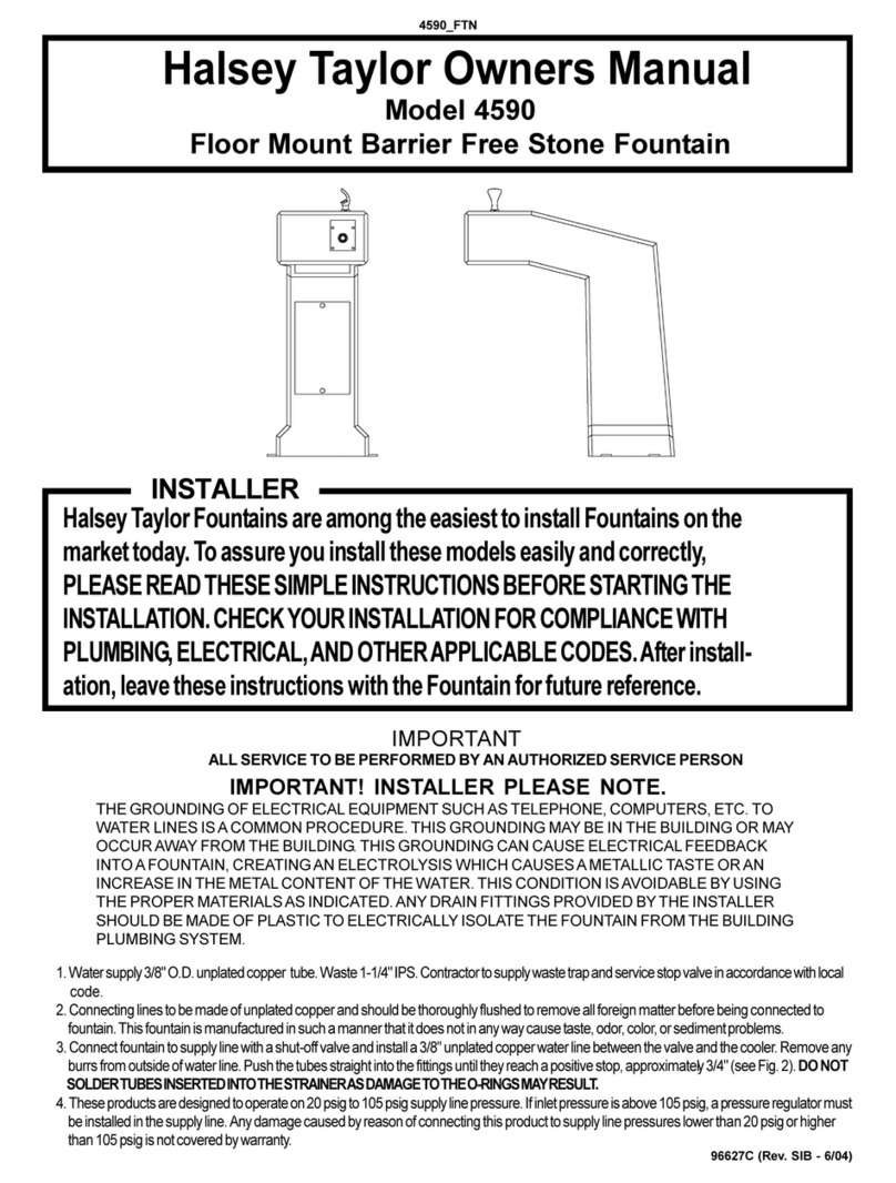 Halsey Taylor 4590 owner's manual