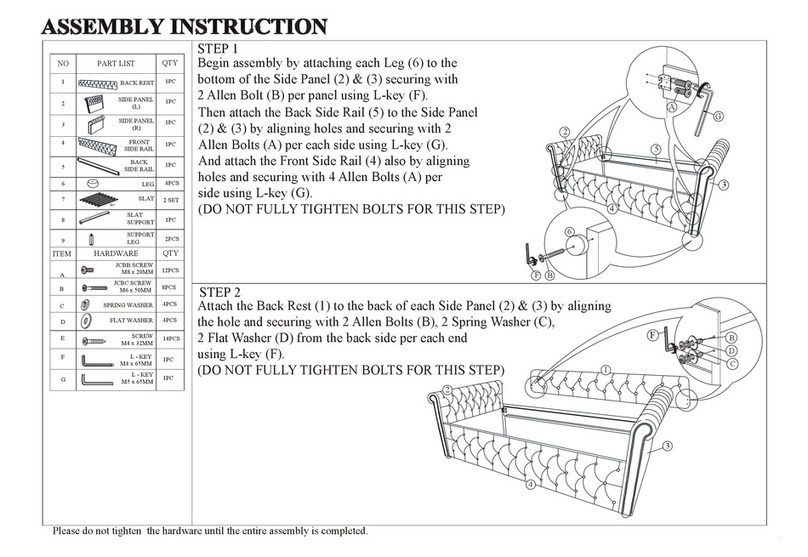 Baxton Studio Mabelle Royal Blue Velvet 392052 User manual Baxton Studio Mabelle Royal Blue Velvet 392052 User manual