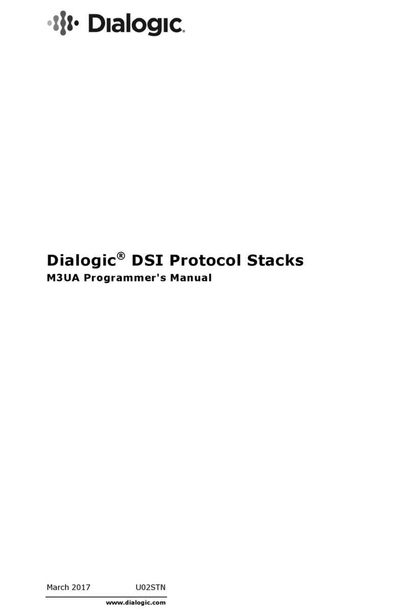 Dialogic DSI M3UA Operating and maintenance manual