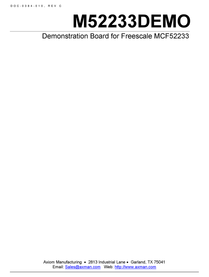 Axiom M52233DEMO User manual