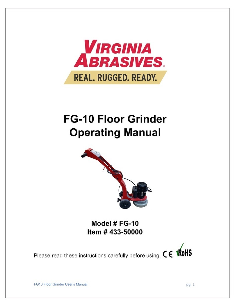 virginia abraives FG-10 operating manual