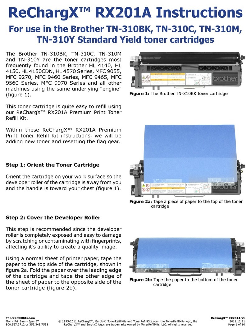 TonerRefillKits ReChargX RX201A instructions