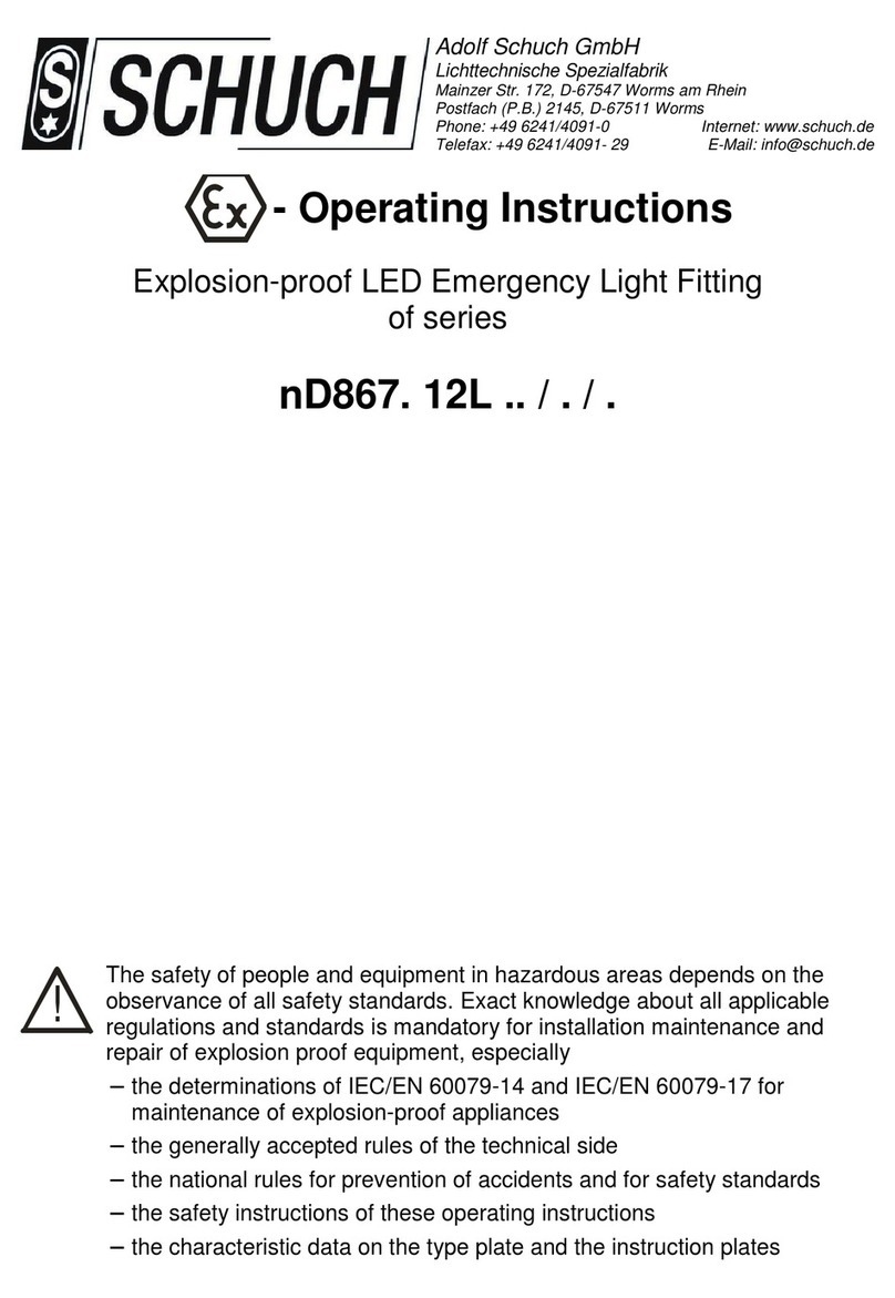Schuch nD867.12L Series operating instructions