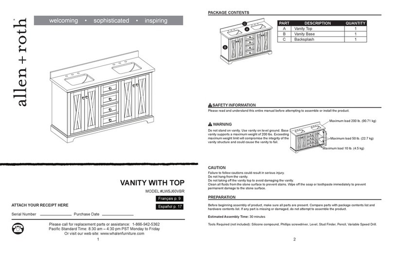 Allen + Roth LWSJ60VBR User manual