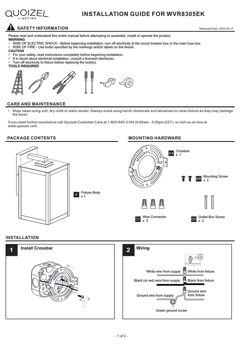 Quoizel Westover WVR8305EK installation guide