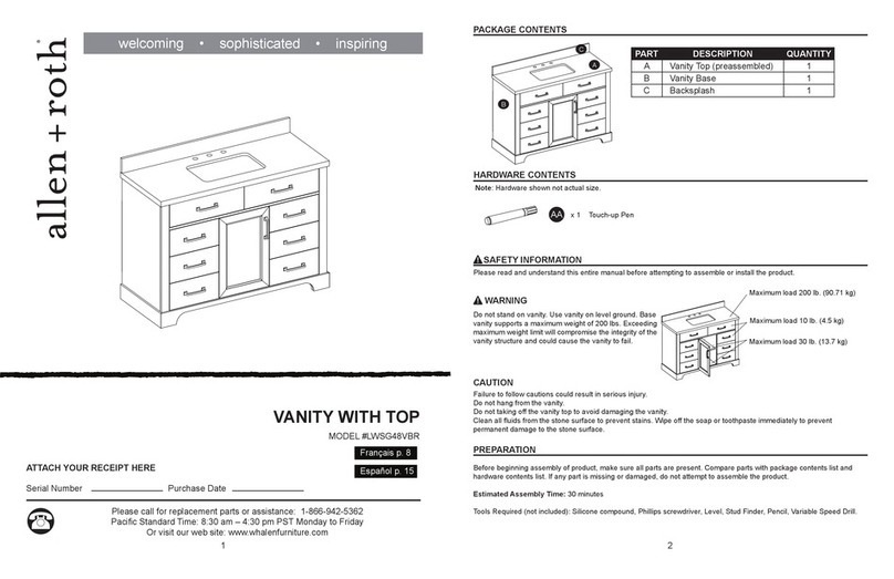Allen + Roth LWSG48VBR User manual