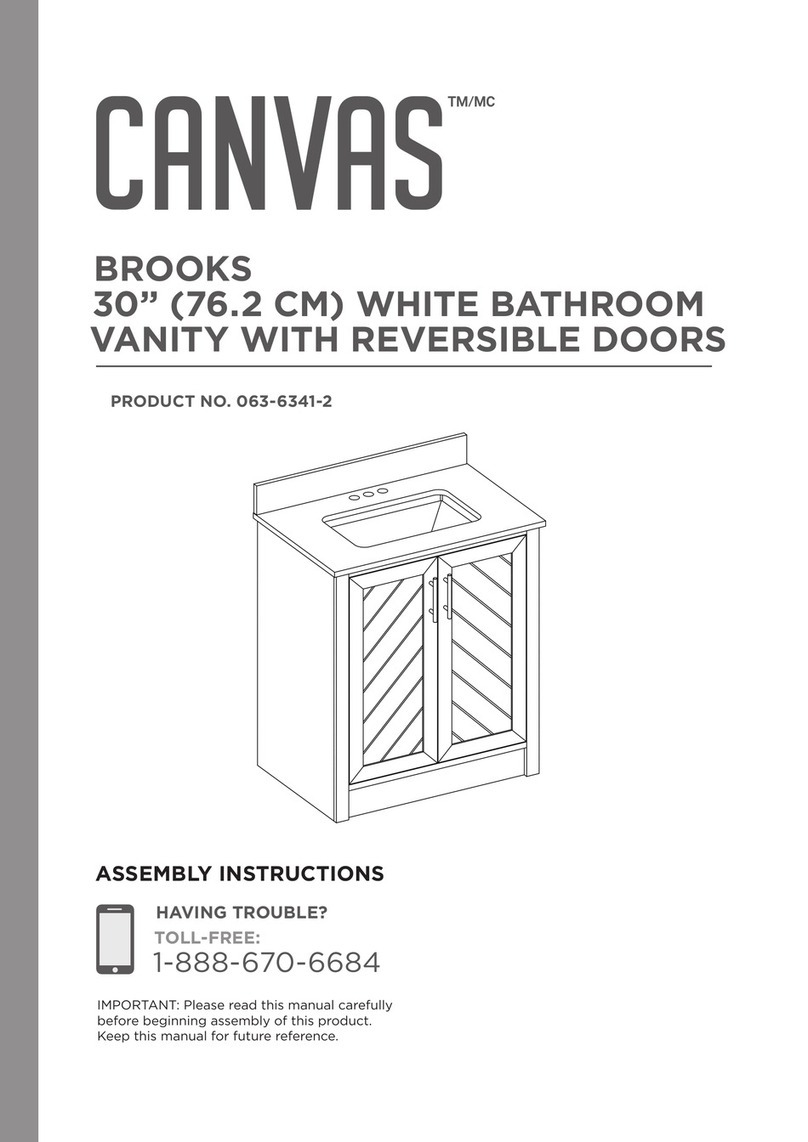 Canvas BROOKS 063-6341-2 Assembly instructions