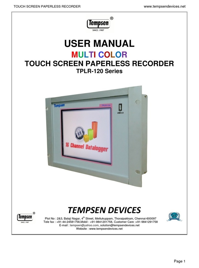 TempSen TPLR-120 Series user manual