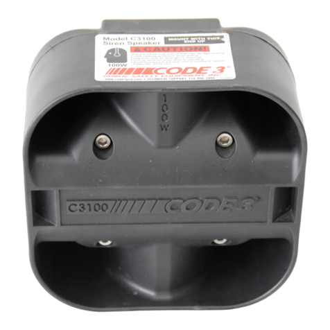 Code 3 C3100 Owner's manual