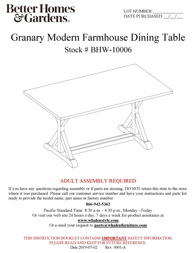 Better Homes and Gardens Granary BHW-10006 Instruction booklet