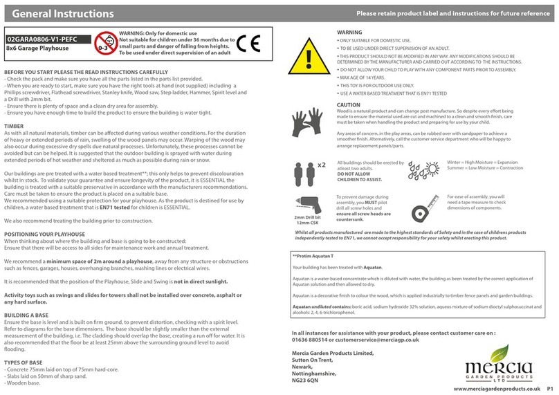 Mercia Garden Products 02GARA0806-V1-PEFC Instruction manual