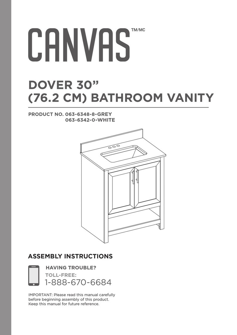 Canvas DOVER 063-6348-8 Assembly instructions