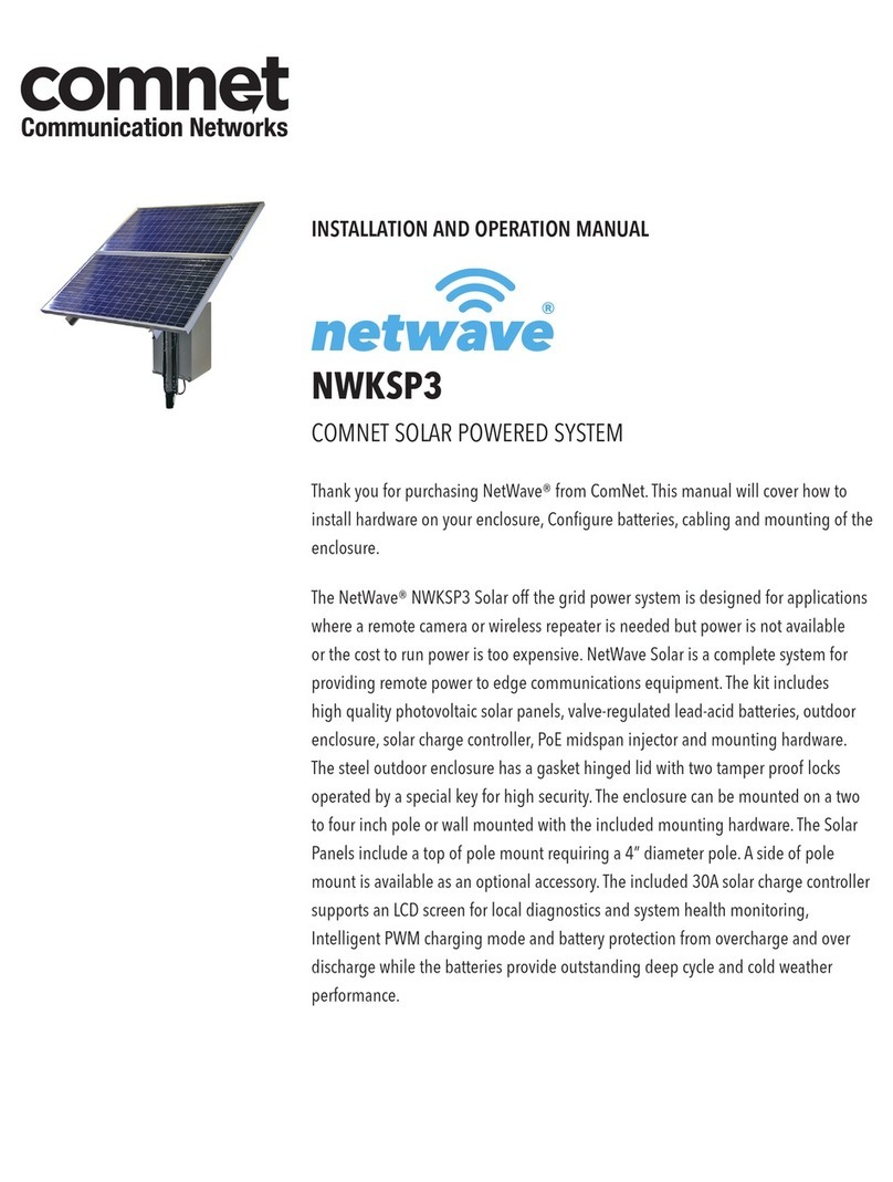 Comnet netwave NWKSP3 Installation and operation manual