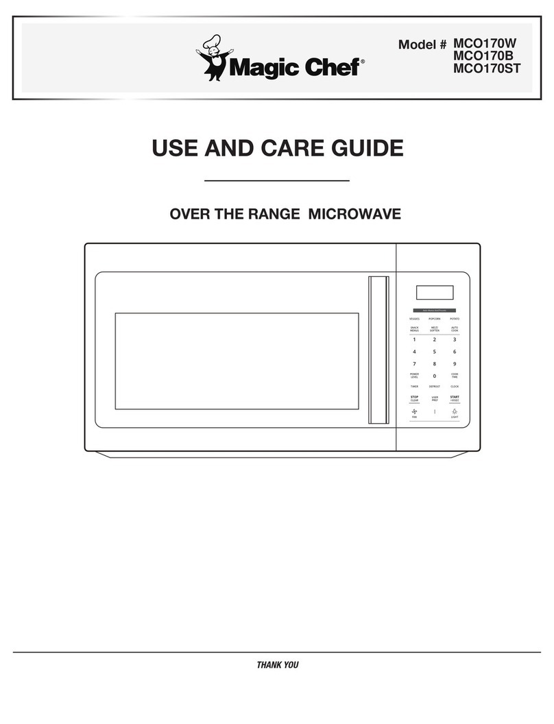 Magic Chef MCO170W Use and care guide