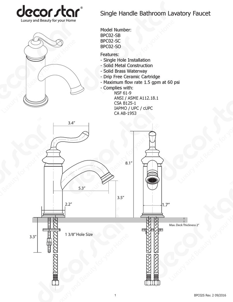 Decor Star BPC02-SB quick start guide