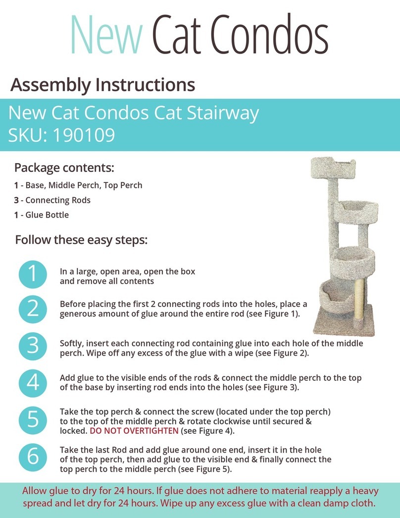 New Cat Condos Cat Stairway Assembly instructions