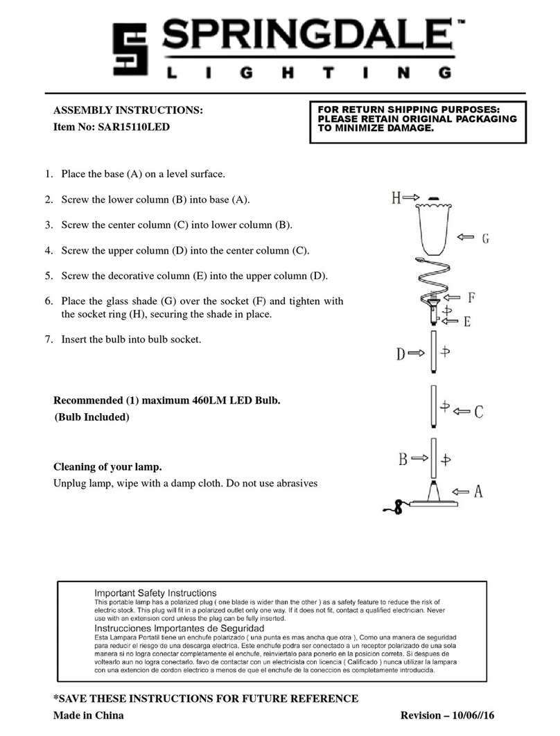 Springdale Lighting SAR15110LED User manual