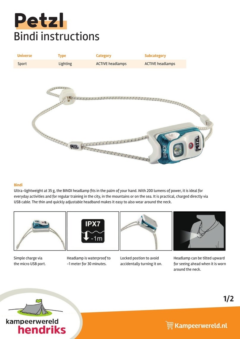 Petzl Bindi E102AA00 instructions