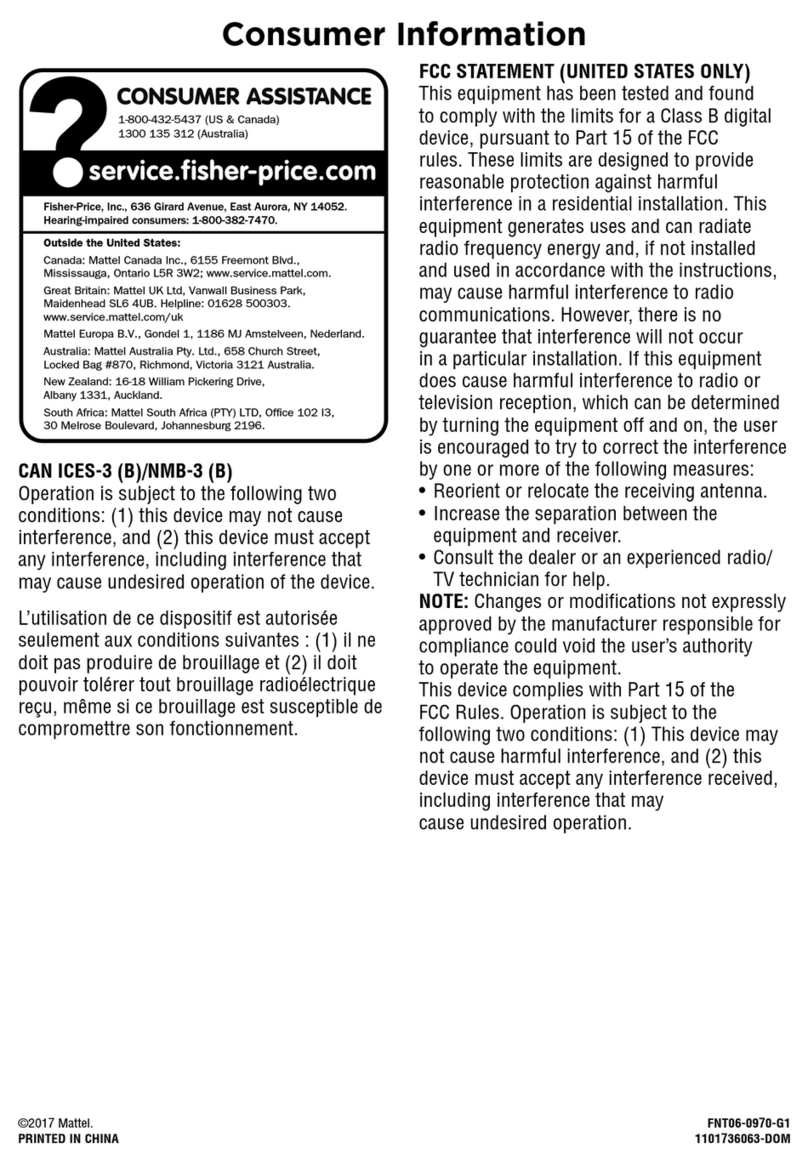 Fisher-Price FNT06 quick guide