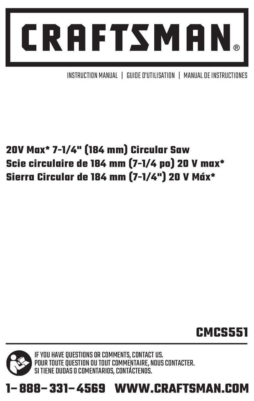 Craftsman CMCS551 User manual