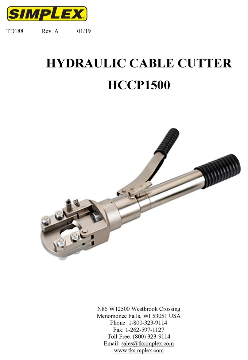 Simplex HCCP1500 User manual