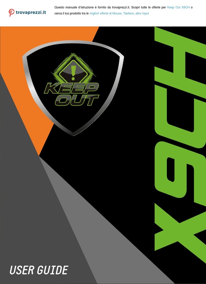 KeepOut X9CH User manual