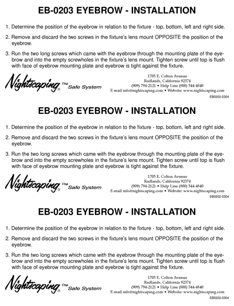Nightscaping EYEBROW EB-0203 Installation