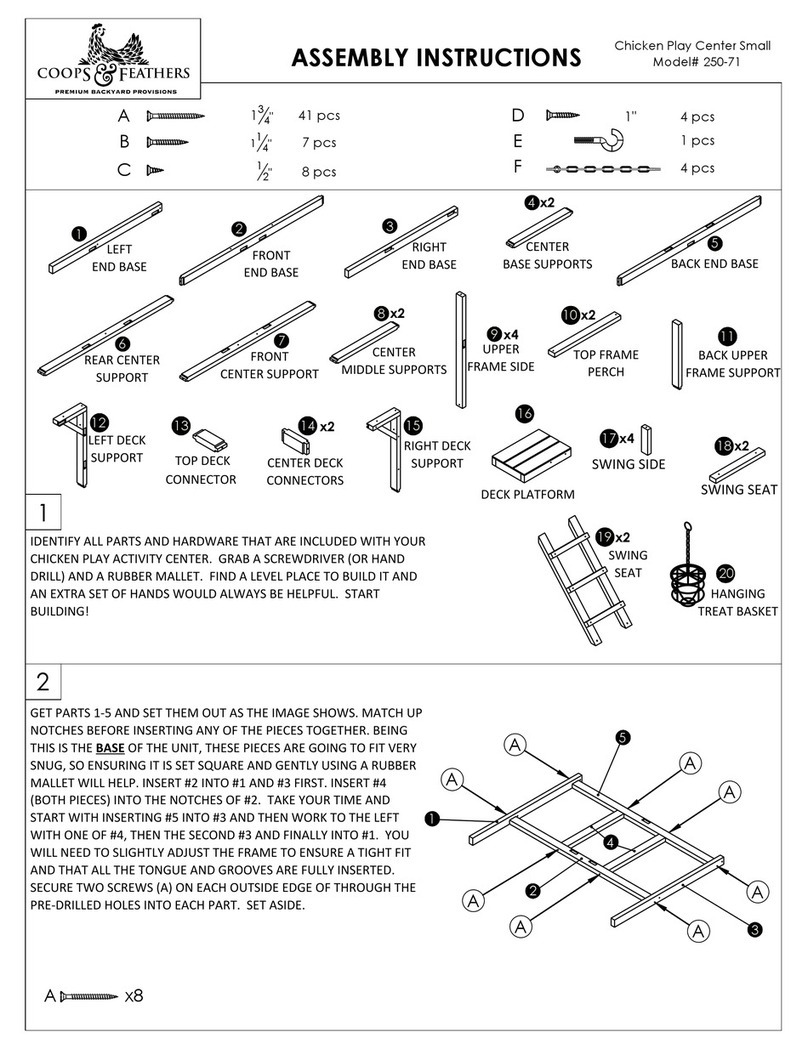 COOPS & FEATHERS 250-71 Assembly instructions