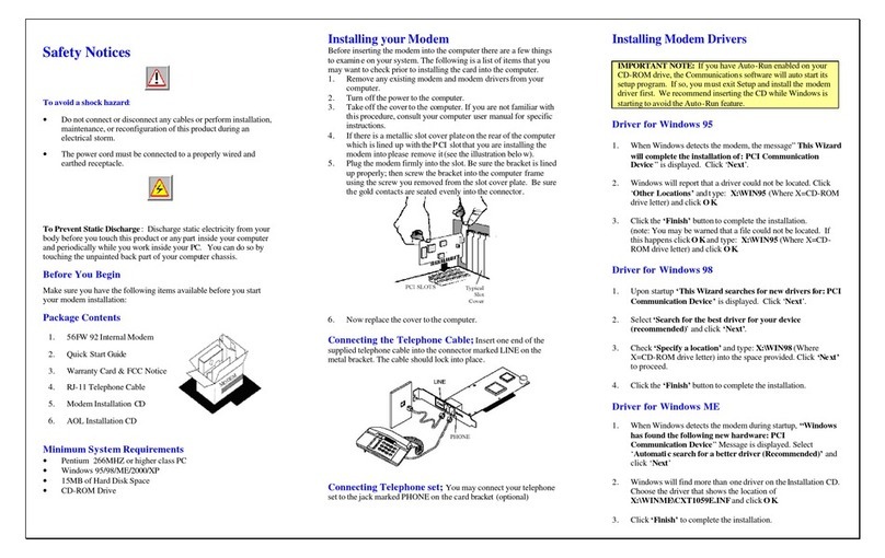 Best Data 56FW-92 quick start guide