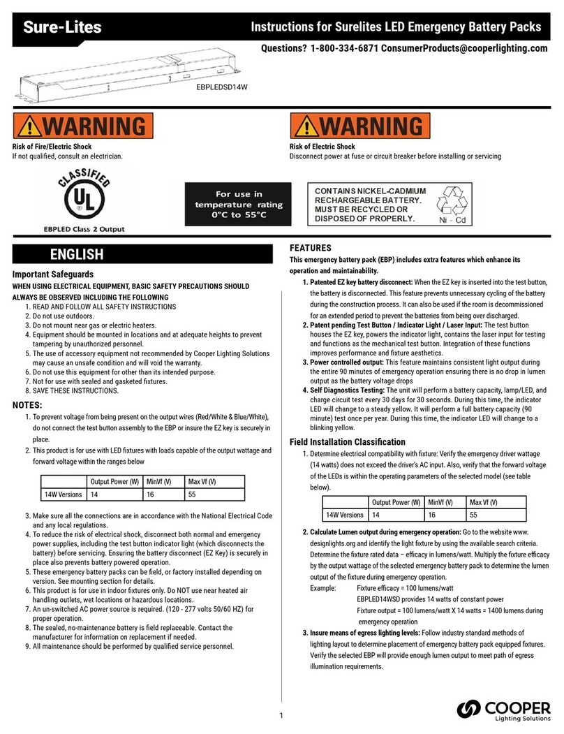Cooper Lighting Solutions Sure-Lites instructions