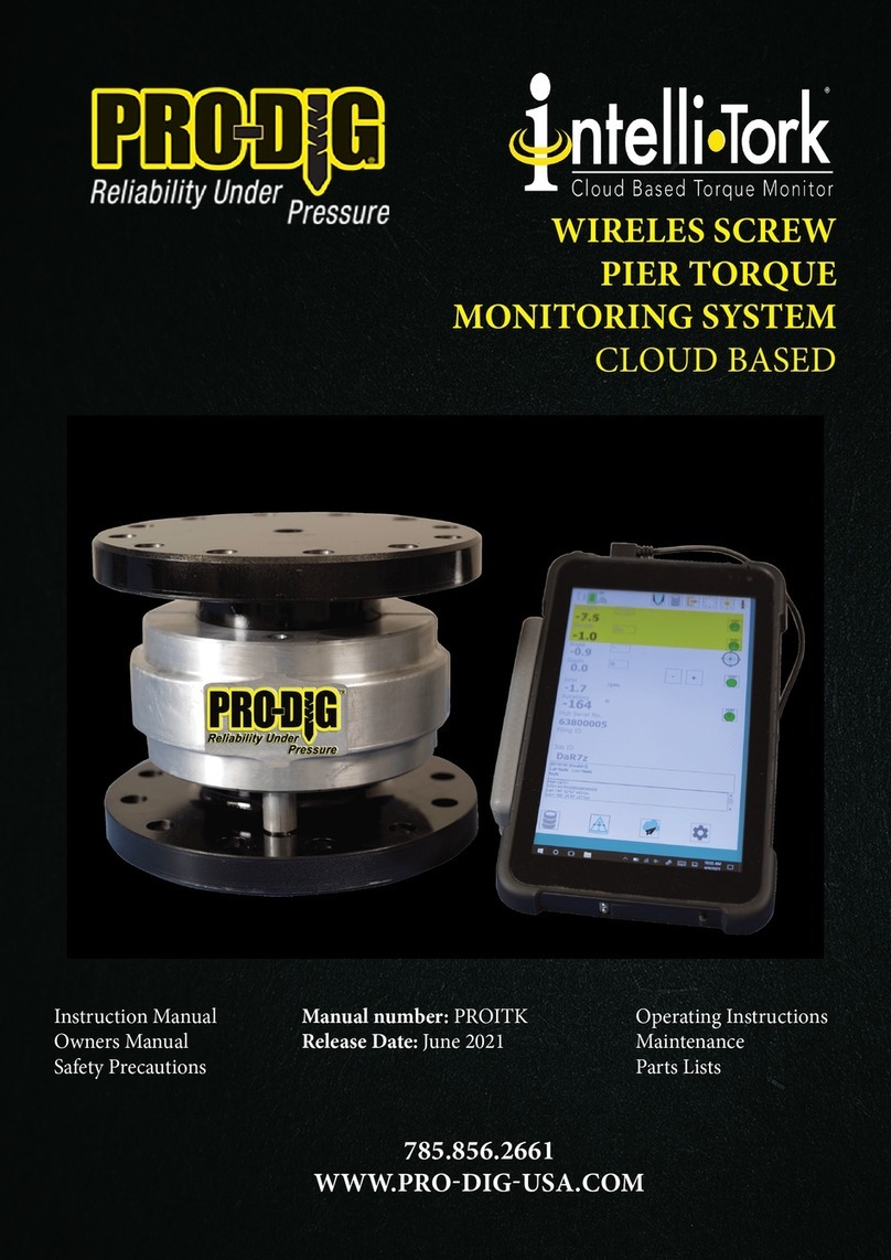 Pro-dig Intelli-Tork H200 User manual