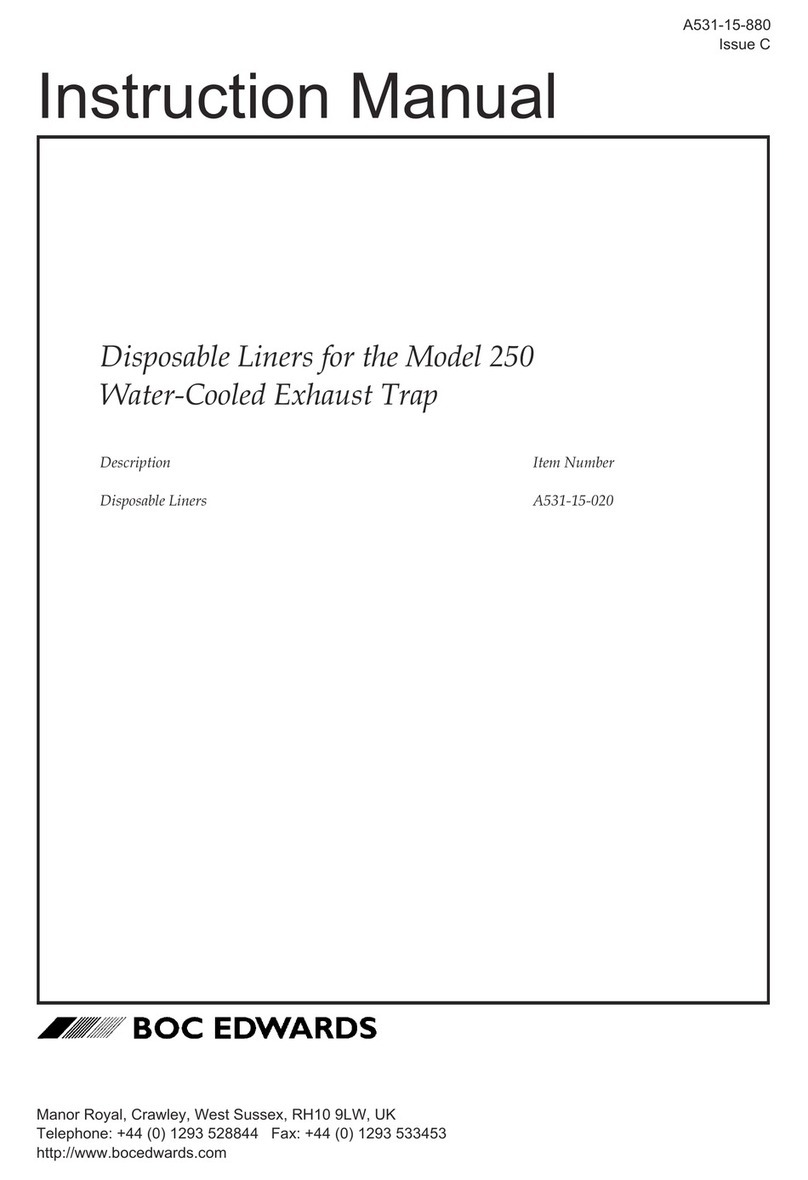 BOC Edwards A531-15-020 instruction manual