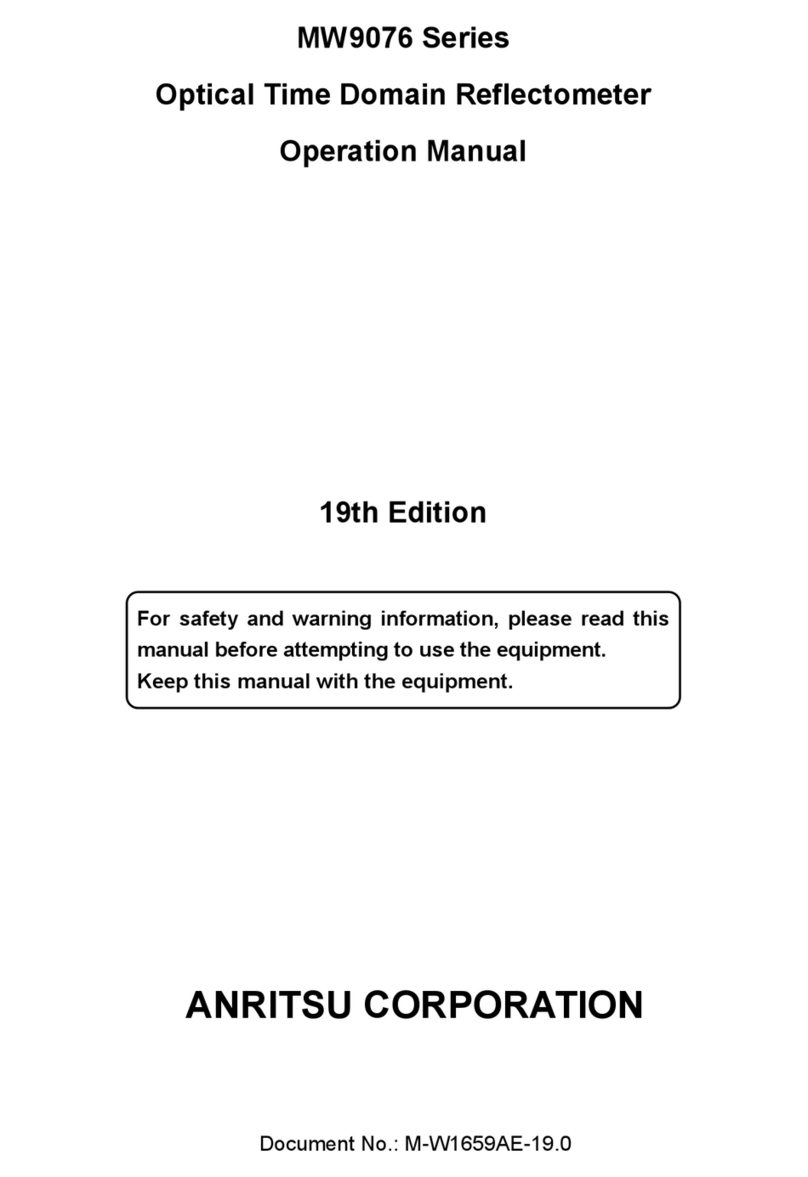 Anritsu MW9076 Series Operation manual