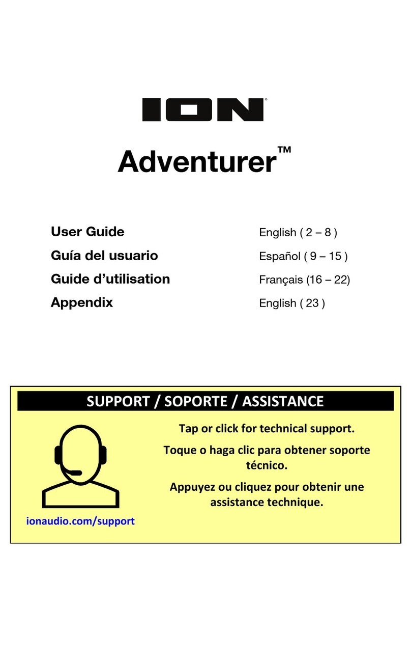 ION Adventurer ADVENTURERXUS user guide