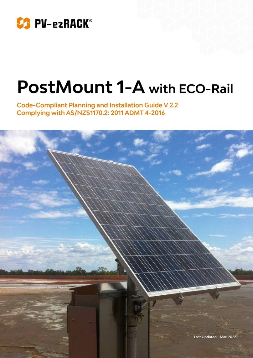 PV-ezRack PostMount 1-A installation guide