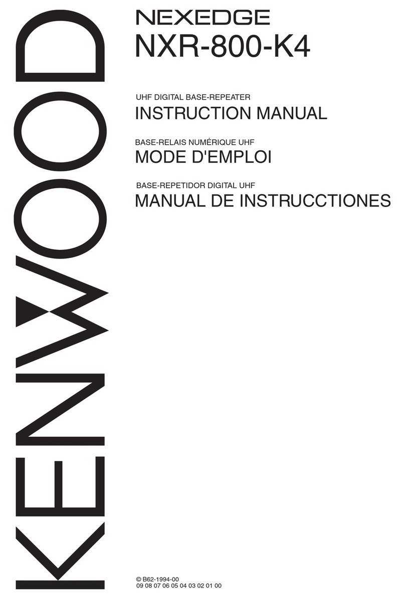 Kenwood NEXEDGE NXR-800-K4 User manual