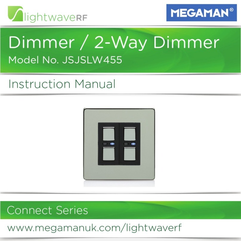 Megaman lightwaveRF Connect Series User manual