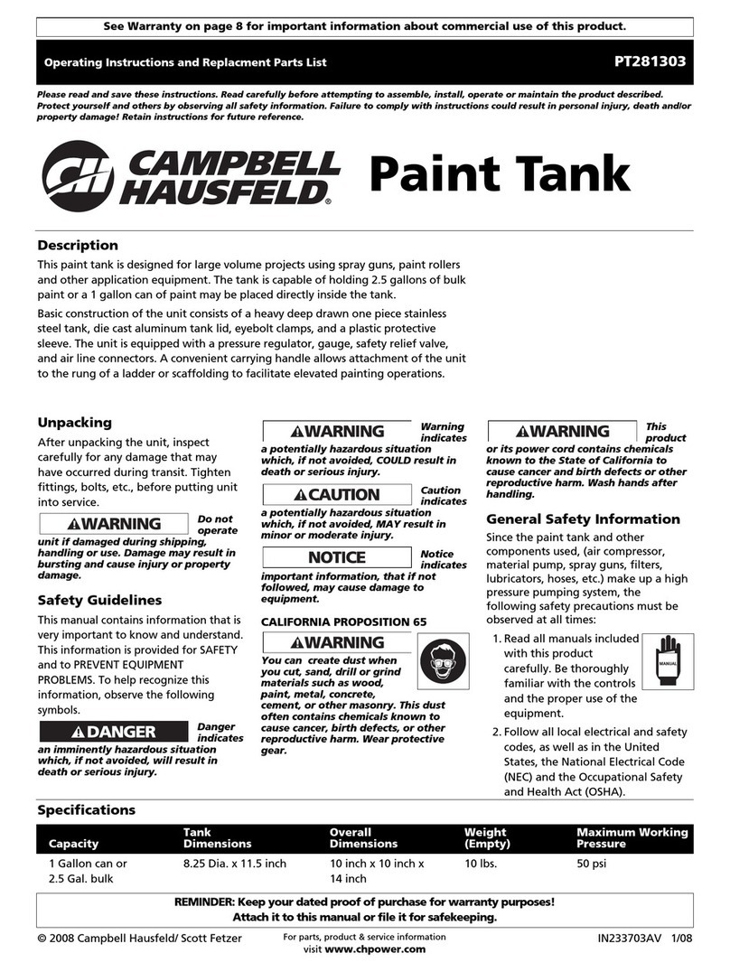 Campbell Hausfeld PT281303 manual